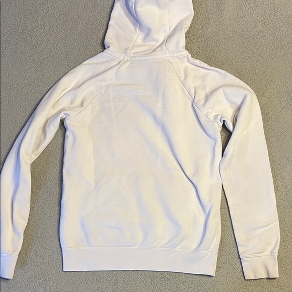 Nike White Hoodie with Black Embroidered Swoosh XS *flawed* for Dying Tie Dye - Picture 6 of 10